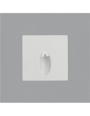 VIRGO Balise d'extérieur à encastrer au sol LED blanc texturé, 3W 3000K 60lm, IP65