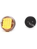 Piloto LED intermitente redondo rectangular 2A 12V Homologado y Estanco W32 170