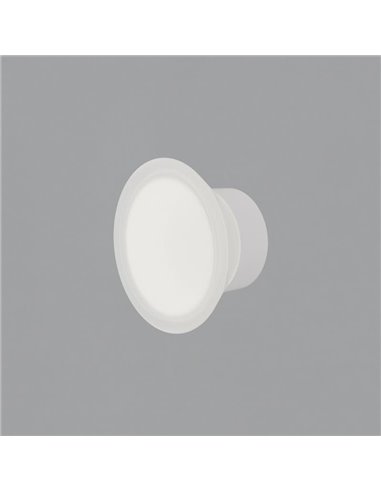 Aplique de Pared LED para exterior YES Blanco, 4W 2700K 315lm, IP65