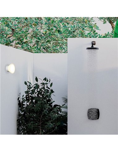 OUI Applique murale extérieure LED blanche, 4W 2700K 315lm, IP65
