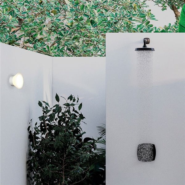 Aplique LED branco para exterior SIM, 4W 2700K 315lm, IP65