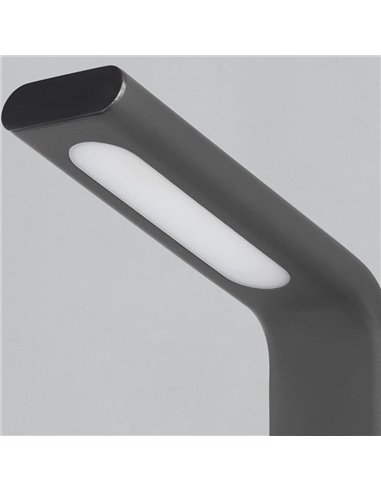 Aplique de Pared para exterior LED ZEN Antracita Texturado, 10W 3000K 720lm, IP65