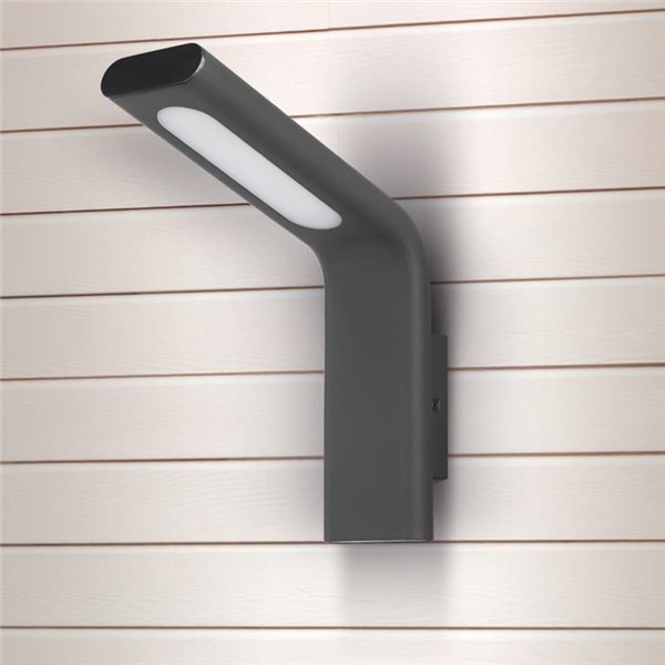 Aplique de Pared para exterior LED ZEN Antracita Texturado, 10W 3000K 720lm, IP65