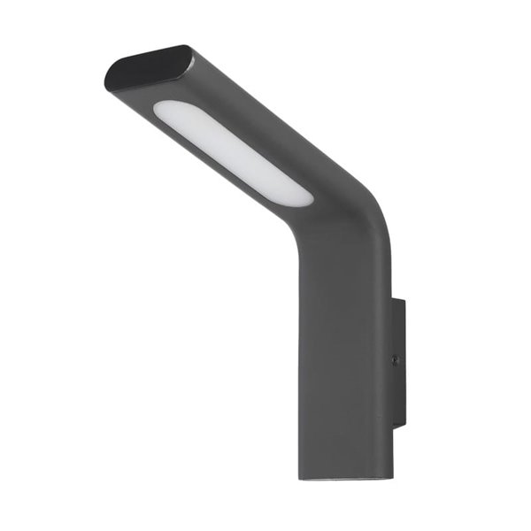 Aplique de Pared para exterior LED ZEN Antracita Texturado, 10W 3000K 720lm, IP65