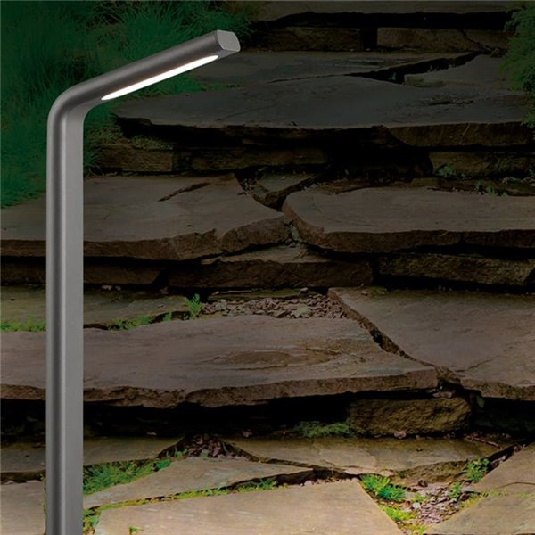 Farol exterior texturizado antracite ZEN, LED 10W 3000K 720lm, IP65 59cm de altura