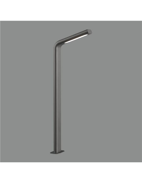 Farol exterior texturizado antracite ZEN, LED 10W 3000K 720lm, IP65 59cm de altura