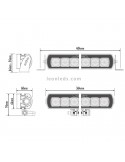 Barra de LED Lazer Lamps ST8 Evolution Homologada para Vehículos 4X4 y Camiones 95 Watios de potencia Negra | LeonLeds