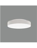 Plafonnier LED rond LISBOA Blanc texturé, Ø40cm LED 30W 2745lm + 5W 460lm, 3000K/4000K Avec et sans Casambi