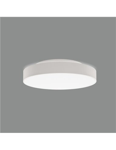 LISBOA Plafon LED Redondo Branco Texturizado, Ø40cm LED 30W 2745lm + 5W 460lm, 3000K/4000K Com e sem Casambi