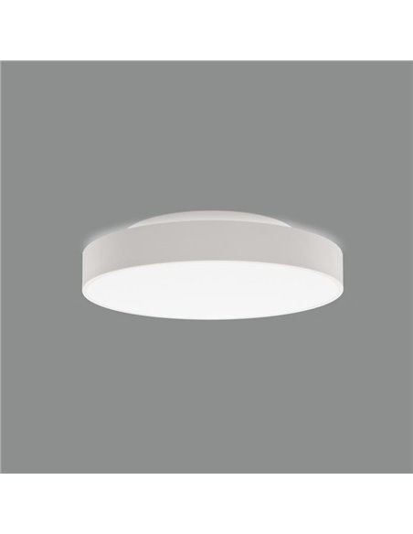 LISBOA Plafon LED Redondo Branco Texturizado, Ø40cm LED 30W 2745lm + 5W 460lm, 3000K/4000K Com e sem Casambi
