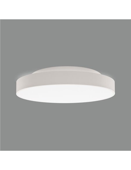 LISBOA Plafon LED Branco Texturizado Redondo, Ø 60cm LED 60W 5490lm + 8W 735lm, 3000K/4000K Com e sem Casambi