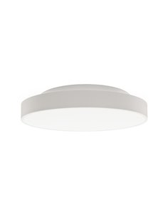 Plafonnier LED Rond Blanc Texturé LISBOA, Ø 60cm LED 60W 5490lm + 8W 735lm, 3000K/4000K Avec et sans Casambi
