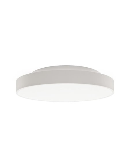 Plafonnier LED Rond Blanc Texturé LISBOA, Ø 60cm LED 60W 5490lm + 8W 735lm, 3000K/4000K Avec et sans Casambi