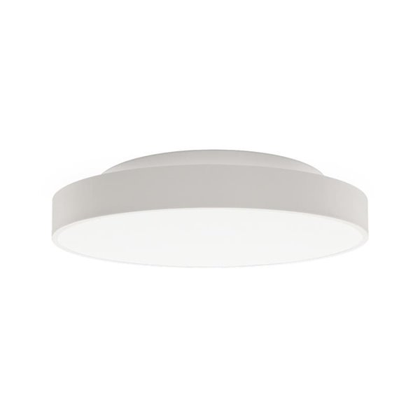 Plafón LED de Techo LISBOA redondo Blanco Texturado, Ø 60cm LED 60W 5490lm + 8W 735lm, 3000K/4000K Con y sin Casambi