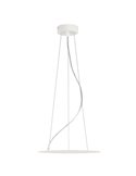 Accesorio de LISBOA Ø40cm 2.5m, Conjunto Colgante instalado cable transparente + 3 tensores de acero + Fijaciones blanco/negro t
