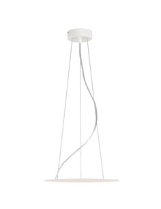 Accesorio de LISBOA Ø40cm 2.5m, Conjunto Colgante instalado cable transparente + 3 tensores de acero + Fijaciones blanco/negro t