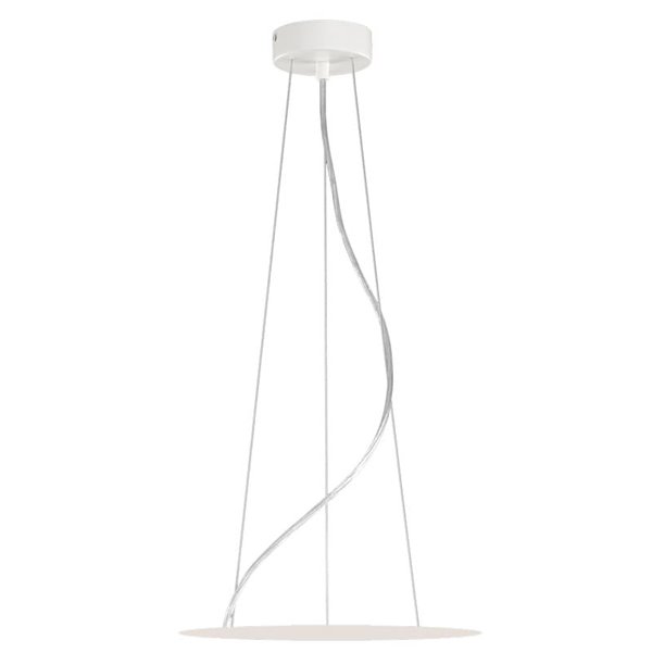 Accesorio de LISBOA Ø40cm 2.5m, Conjunto Colgante instalado cable transparente + 3 tensores de acero + Fijaciones blanco/negro t