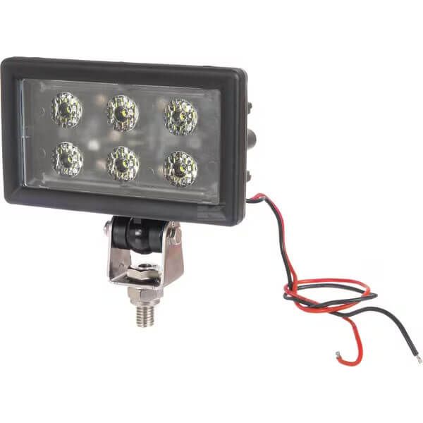 Faro LED de trabajo rectangular para John Deere y Case con conector H11 2.400Lm 30W | LeonLeds