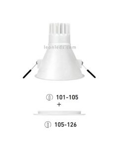 Swap XL LED 5W embutido downlight da ArkosLight 2