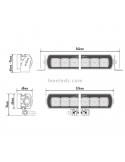 Barra de LED Lazer Lamps ST12 Evolution Homologada para Vehículos 4X4 y Camiones 144 Watios de potencia Negra | LeonLeds