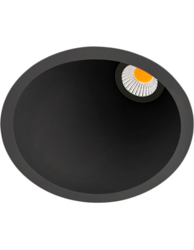 Downlight Swap M Assimétrico Preto LED 5W Embutido by ArkosLight | LeonLeds