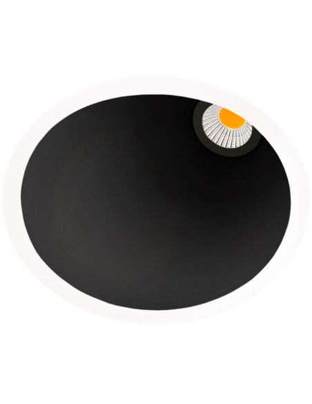 Downlight Swap L Asymétrique LED 5W Encastrable par ArkosLight Blanc et Noir