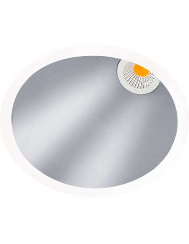 Downlight Swap L Assimétrico LED 5W Embutido por ArkosLight Branco e Prata