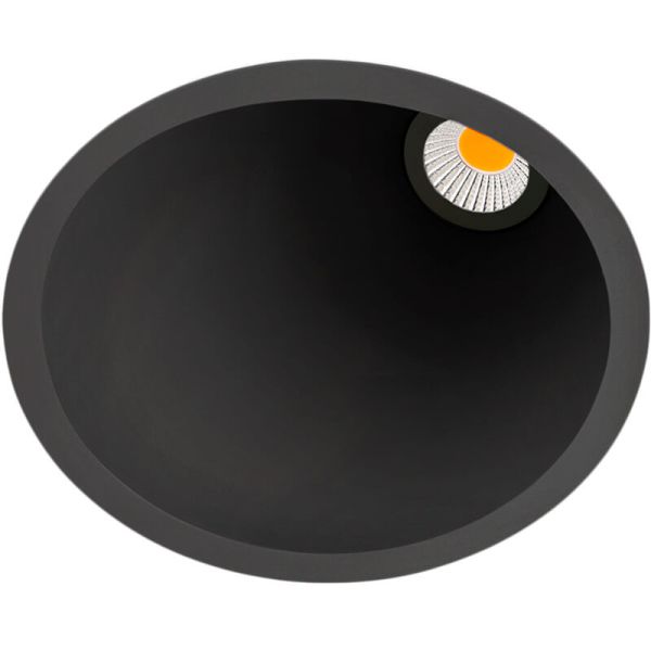 Downlight Swap L Asymétrique LED 5W Encastrable par ArkosLight Noir