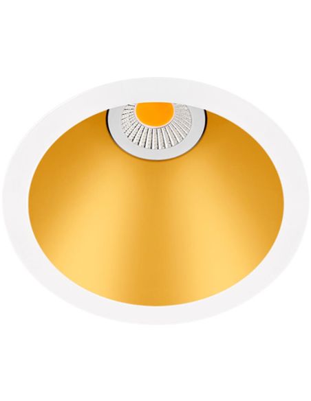 Downlight Swap S LED 7W Embutida ArkosLight Branco e Dourado
