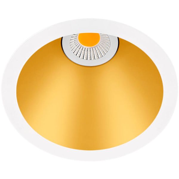 Downlight Swap S LED 7W Embutida ArkosLight Branco e Dourado