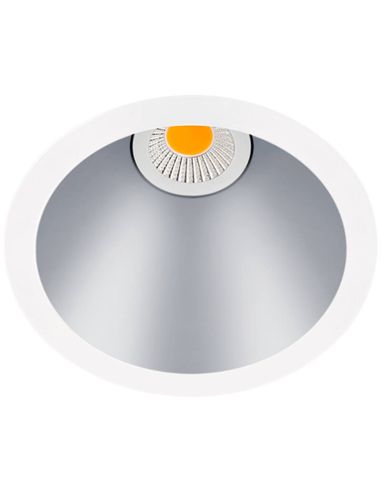 Downlight Swap S LED 7W Empotrable de ArkosLight Blanco y Plata