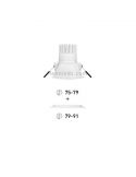 Downlight Swap Arkos Light LED Empotrable diseño 7w talla M de colores Blanco Rojo Dorado Negro | LeonLeds