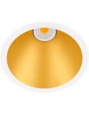 Downlight Swap M LED 7W Embutida da ArkosLight Branco e Dourado