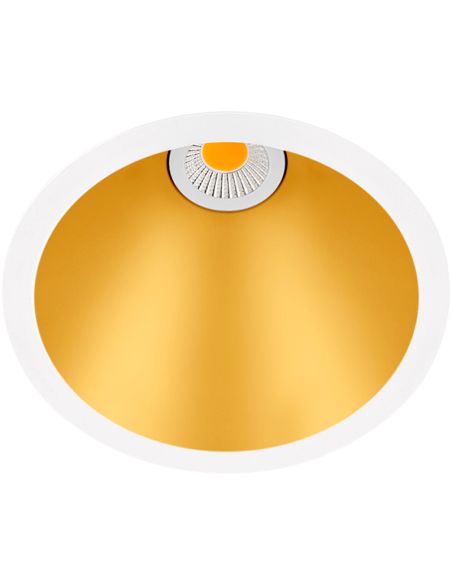 Downlight Swap M LED 7W Empotrable de ArkosLight Blanco y Dorado