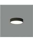 Plafon LED LONDON Ø20cm preto, 12W 840lm, 3000K/4000K