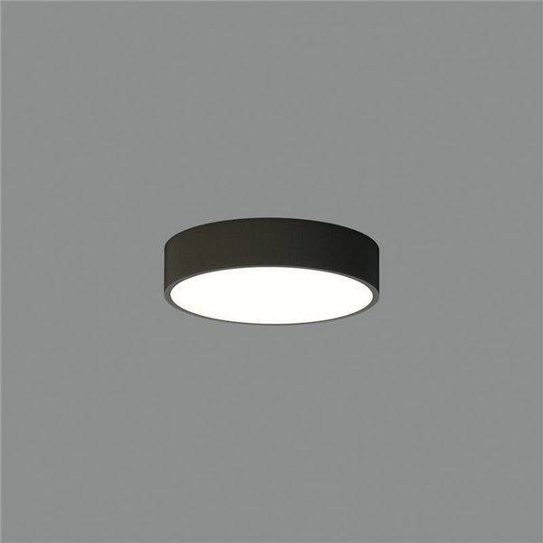 Plafon LED LONDON Ø20cm preto, 12W 840lm, 3000K/4000K