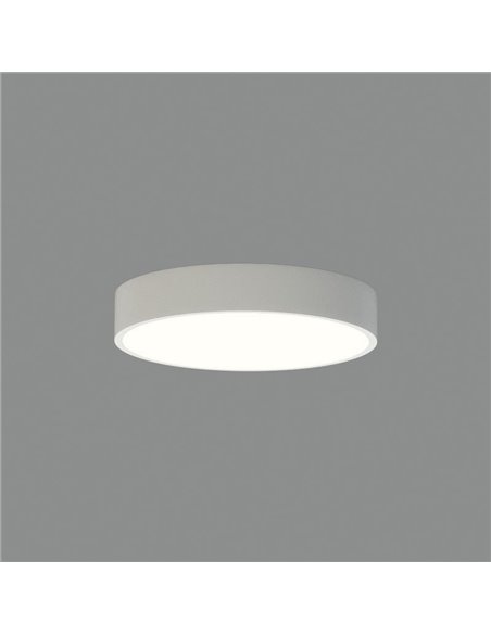 Plafonnier LED LONDON Ø30cm blanc, 17W 1270lm, 3000K/4000K