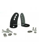 Kit de soporte lateral para barras Lazer de LED fabricado en acero Inox con tornillos y arandelas | LeonLeds