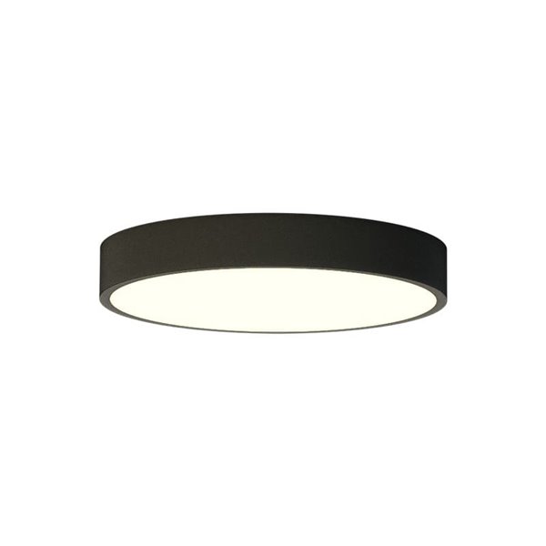Plafonnier LED Ø40cm LONDON noir, 22W 1679lm, 3000K/4000K avec et sans Casambi