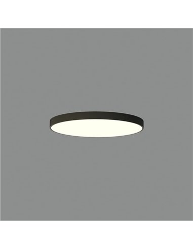 Plafon LED Ø80cm LONDRES preto, 72W 5497lm, 3000K/4000K com e sem Casambi