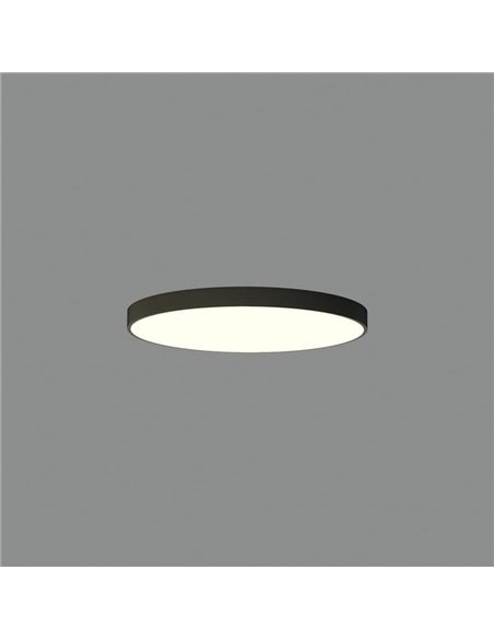 Plafonnier LED Ø80cm LONDON noir, 72W 5497lm, 3000K/4000K avec et sans Casambi