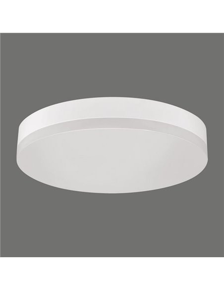 Plafón de Techo redondo LED Ø28cm MADISON Blanco, 24W 1989lm, IP54, Regulable Kelvin 3000K/4000K/6500K