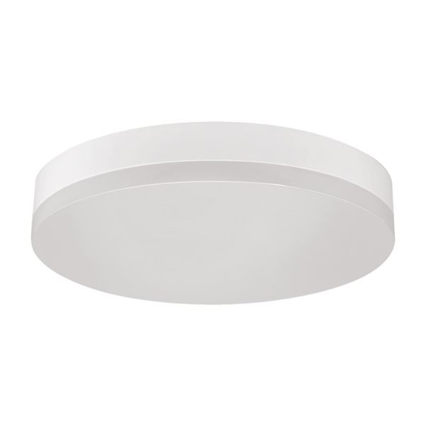 Plafonnier LED rond Ø28cm MADISON Blanc, 24W 1989lm, IP54, Dimmable Kelvin 3000K/4000K/6500K