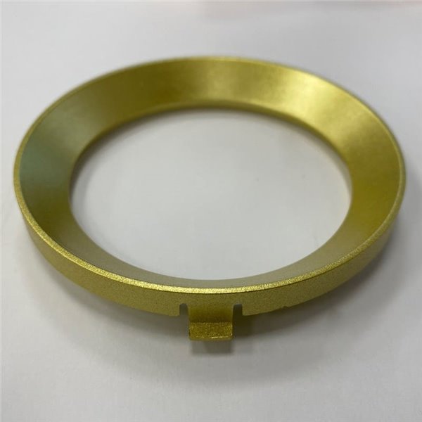 Bisel redondo en Oro para Foco Orientable MAKO Ø87mm