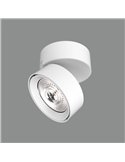 Foco Orientable tipo Plafón LED COB MAKO, Blanco texturado, 20W 3000K 1875lm