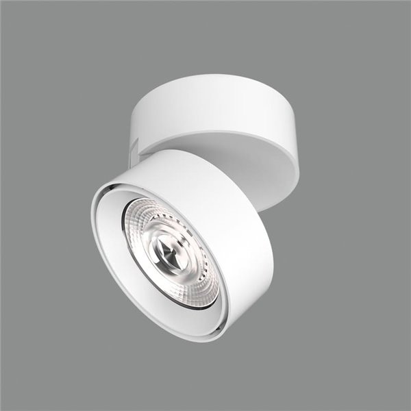 Foco Orientable tipo Plafón LED COB MAKO, Blanco texturado, 20W 3000K 1875lm
