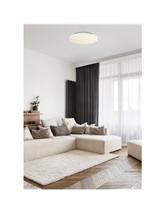 Plafonnier rond blanc MOON adapté aux salles de bains IP44, G9 7W (non inclus) 2