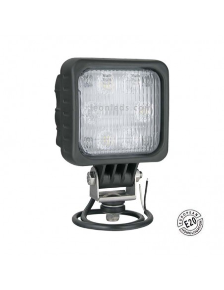 Farol para iluminar marcha à ré de LED Homologado da marca Wesem 12V e 24V para caminhões e carretas | leonleds