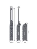 Dimensiones Lámpara de Inspección LED OSRAM WIRE-FREE SLIM 600 - Recarga Magnética y Diseño Compacto LEDIL422