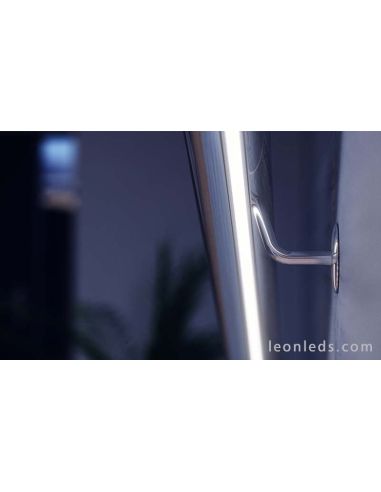 Perfil de superfície de alumínio para tiras decorativas de Led -Tipo X- 2M | leonleds